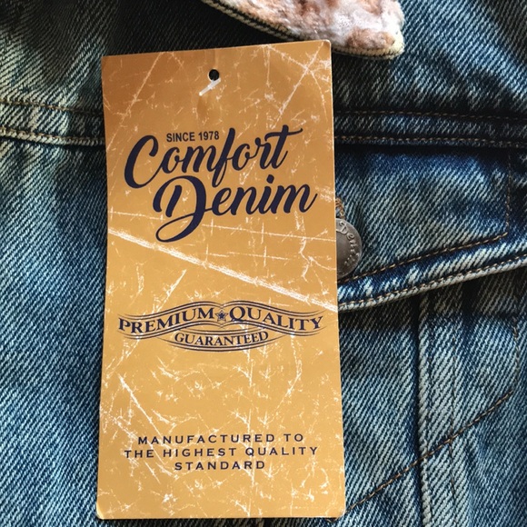 NWT Comfort Denim denim Jacket, Size L - Picture 3 of 13